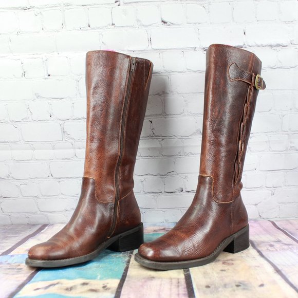 NICOLE Boho Tall Riding Boots Side Zip Shoe 7.5 M - Picture 2 of 11